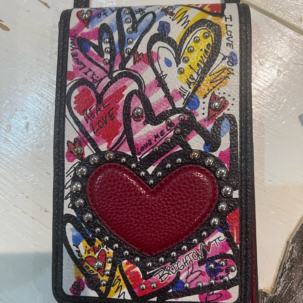 Brighton Heart Design Cross Body Red and Black